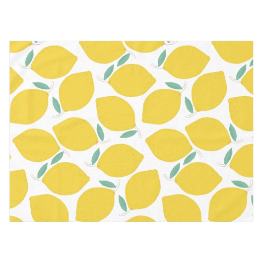 Lemon-Gemusterte Hintergrundfarbe Tischdecke (Vorderseite (Horizontal))