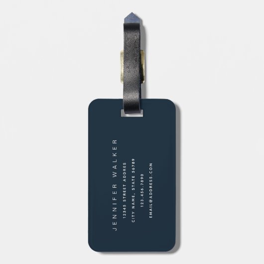 Lemon-Gepäckmarke Gepäckanhänger (Rückseite vertikal)