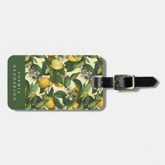 Lemon-Gepäckmarke Gepäckanhänger (Vorderseite horizontal)