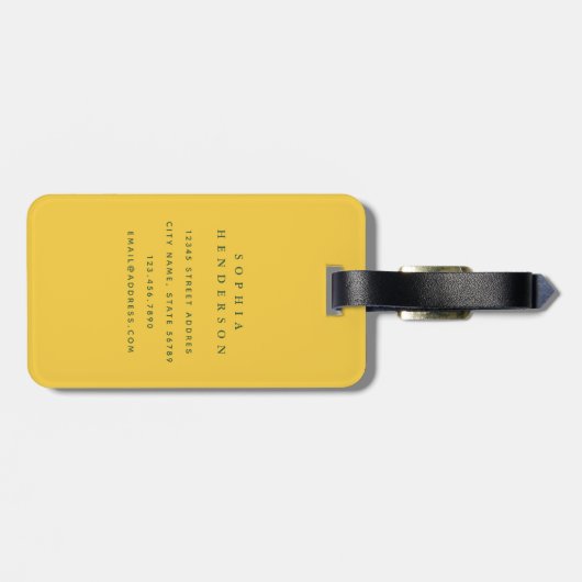 Lemon-Gepäckmarke Gepäckanhänger (Rückseite horizontal)