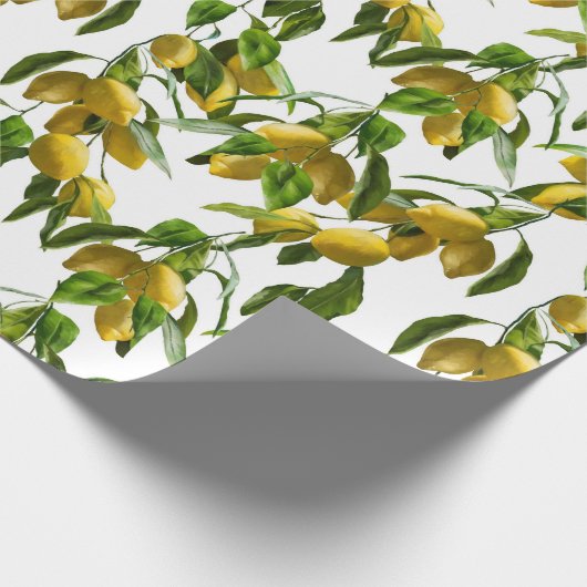 Lemon Geschenkpapier (Ecke)