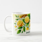 Lemon Ginger AI art Kaffeetasse (Links)