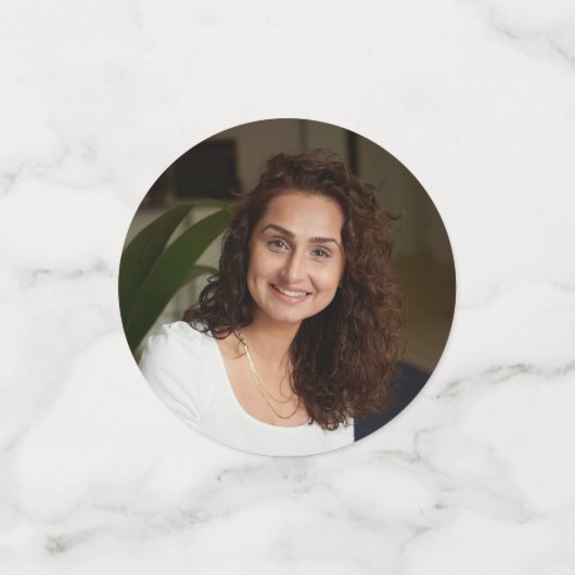 Lemon Gingham & Blue Summer Konfetti (Klein Vorderseite)