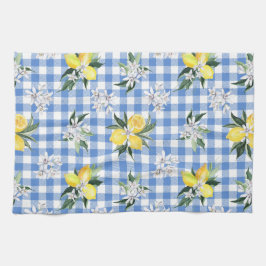 Lemon Gingham für die Dekoration der Sommerküche Geschirrtuch