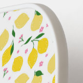 Lemon Gingham Personalisiert Pickleball Paddle (Linke Seite)