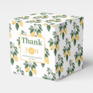 Lemon Girl Baby Shower Danke  Geschenkschachtel