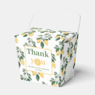 Lemon Girl Baby Shower Danke  Geschenkschachtel