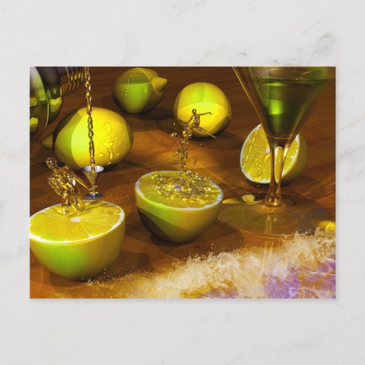 Lemon Girl Postkarte (Vorderseite)