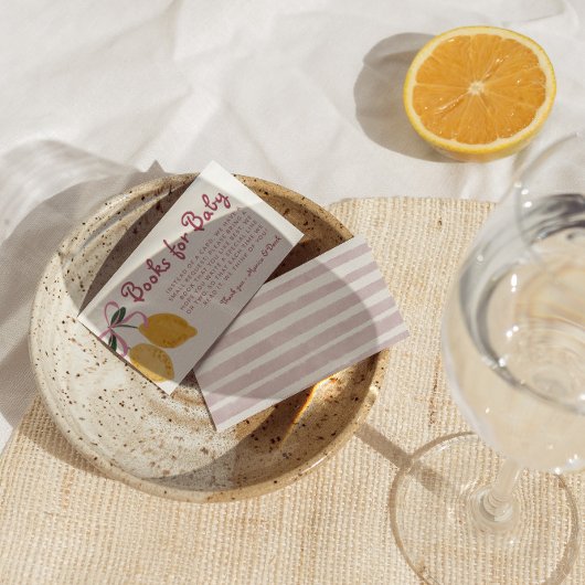 Lemon Girls Books for Baby Shooting Baby Library Begleitkarte