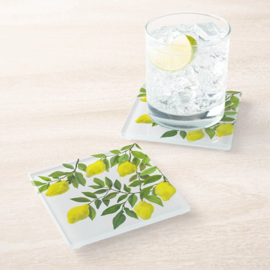 Lemon Glasuntersetzer (Schrägansicht)