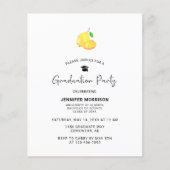 Lemon Graduation Party Elegant Simple (Vorderseite)