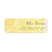 Lemon Graduation Return Address Label (Vorne)