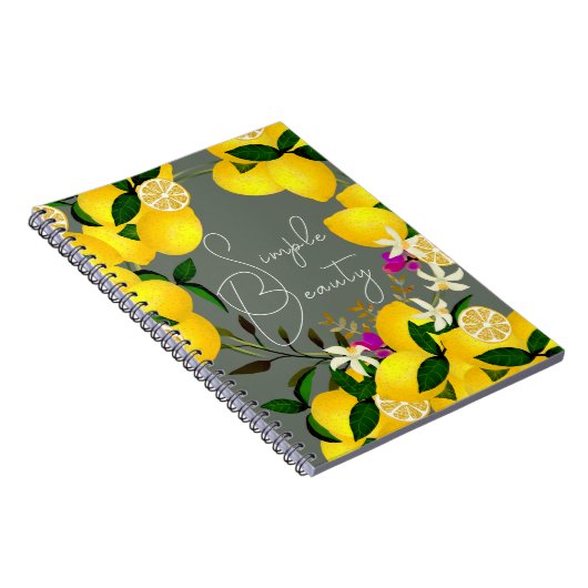 Lemon Gray Notizblock (Rechte Seite)