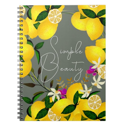 Lemon Gray Notizblock (Vorderseite)