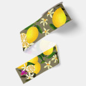 Lemon Gray Ripsband (Rückseite)