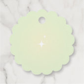 Lemon Green Brautparty Favor Tag Geschenkanhänger (Rückseite)