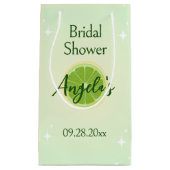 Lemon Green Brautparty Geschenktasche Kleine Geschenktüte (Vorderseite)