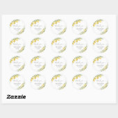 Lemon Green Citrus Baby Shower Stickers (Blatt)