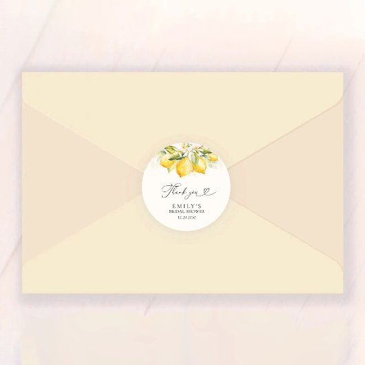 Lemon Green Citrus Brautparty Stickers