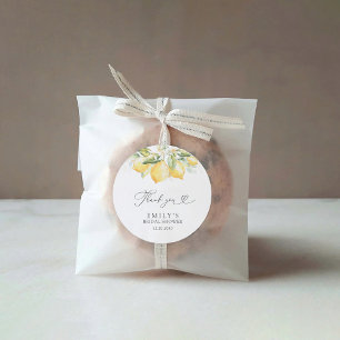 Lemon Green Citrus Brautparty Stickers