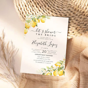 Lemon Green Citrus Bridal Dusche Einladung