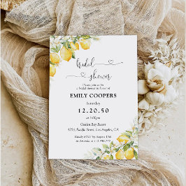 Lemon Green Citrus Bridal Dusche Einladung