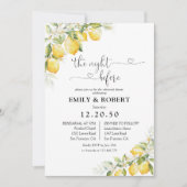 Lemon Green Citrus Die Nacht vor der Einladung (Vorderseite)