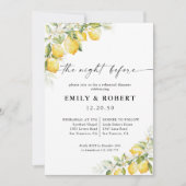 Lemon Green Citrus Die Nacht vor der Einladung (Vorderseite)