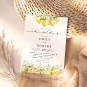 Lemon Green Citrus Probe Abendessen Einladung