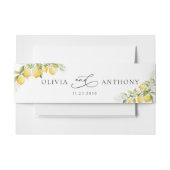 Lemon Green Citrus Wedding Einladung Bly Band (Vorderseite Beispiel)