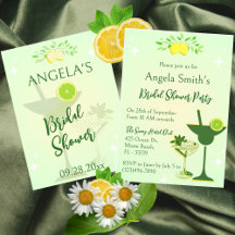 Lemon Green Cocktail Party Brautparty