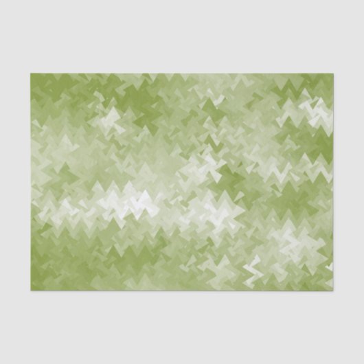 Lemon Green Crystal Pattern Seidenpapier (Vorderseite)