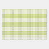 Lemon Green Gingham Geschenkpapier Set (Vorderseite 2)