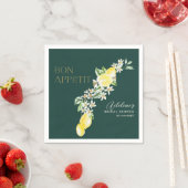 Lemon Green Main Squeeze Brautparty Serviette (Beispiel)