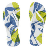 Lemon Green Pattern Badesandalen (Fußbett)