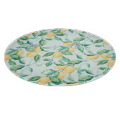 Lemon Green Watercolor: Nahtlose Romantik Schneidebrett (Ecke)