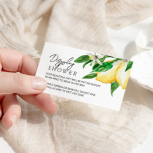 Lemon Greenerity Display Shower Enclosure Card Begleitkarte