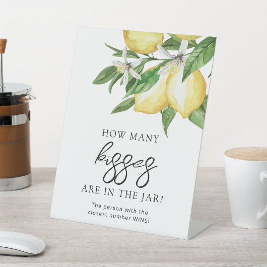 Lemon Greenerity wie viele Küsse sind im Jar Sockelschild (In SItu)