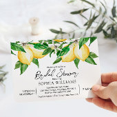 Lemon Greenery Bridal Dusche Einladung