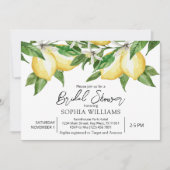 Lemon Greenery Bridal Dusche Einladung (Vorderseite)