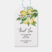 Lemon Greenery Favor Gift Tag Geschenkanhänger (Vorderseite)