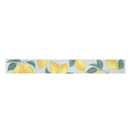 Lemon Greenery Geschenk Wrapping Ribbon Satinband