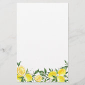 Lemon Greenery Gold Brautparty Bingo Game (Rückseite)