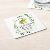 Lemon Greenery Gold Limoncello Rechteckiger Pappuntersetzer (angewinkelt)