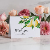 Lemon Greenery Wedding Dankeschön Card Dankeskarte