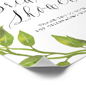 Lemon Greenery Wreath Brautparty Begrüßungszeichen Poster (Ecke)