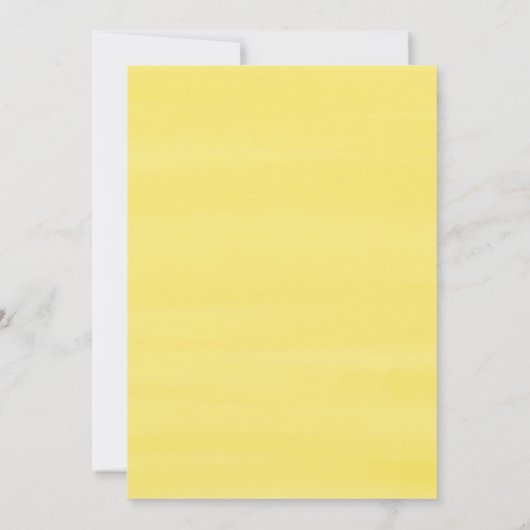 Lemon Greenery Wreath Chalkboard Baby Showbash Einladung (Rückseite)