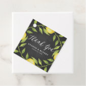 Lemon Greenery Wreath Chalkboard Wedding Vielen Da Geschenkanhänger (Beispiel)