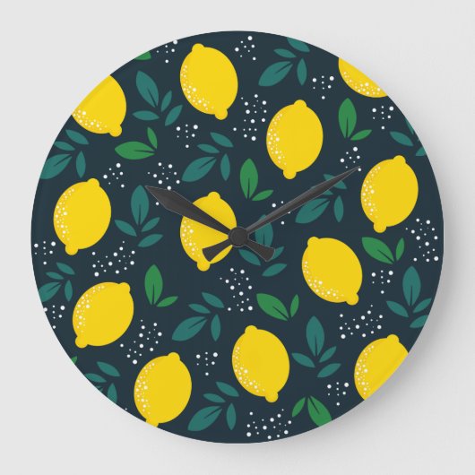 Lemon Große Wanduhr (Vorderseite)