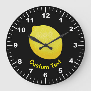 Lemon Große Wanduhr